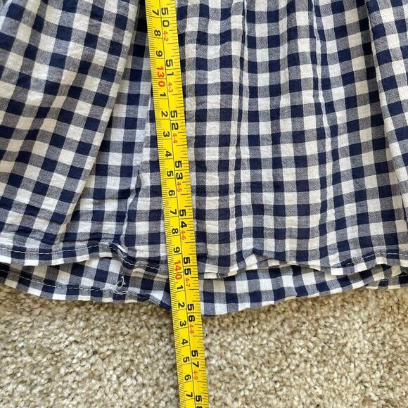 Draper James RSVP Gingham Sleeveless Maxi Dress Size M Navy Blue White Check - Picture 13 of 13